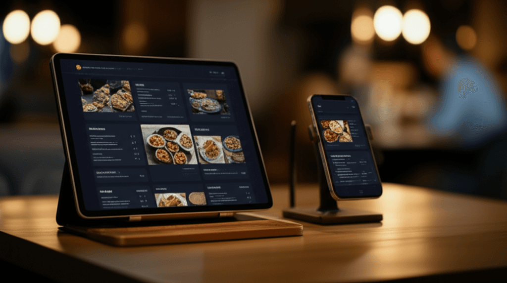 MenuMaster digital menu preview on multiple devices